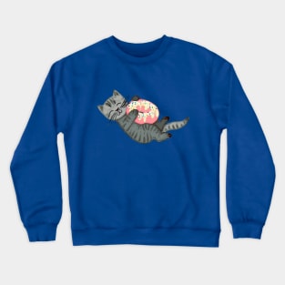 Kitten Loves Donuts Crewneck Sweatshirt